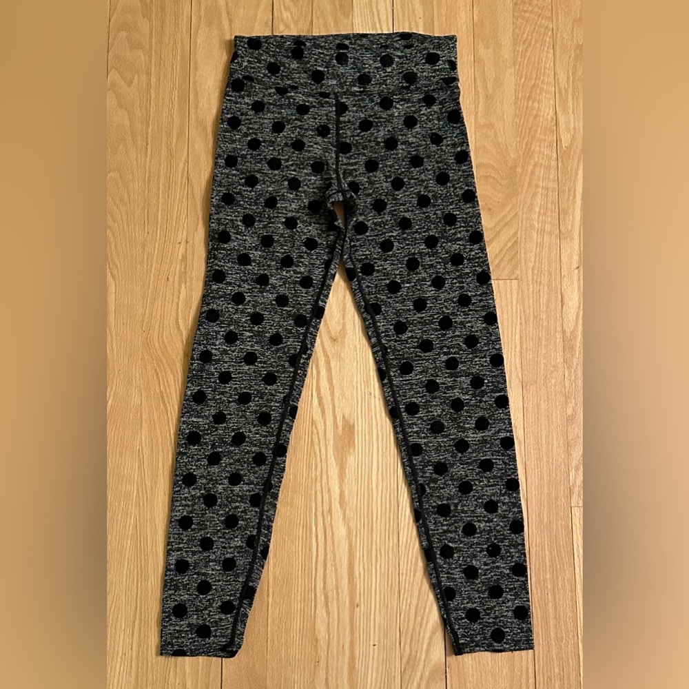 Hot Chillys NWOT Youth Base Layer Polka-Dotted Leggings, Size L